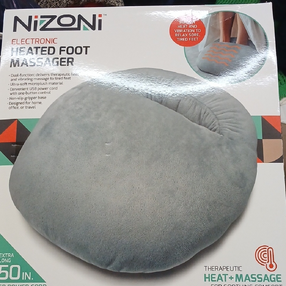 Gray Heated Foot Massager